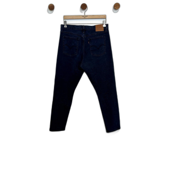 Levi's Womens Wedgie Jeans Size 31 Dark Wash Speckled Print Button-fly High-rise - Picture 7 of 14